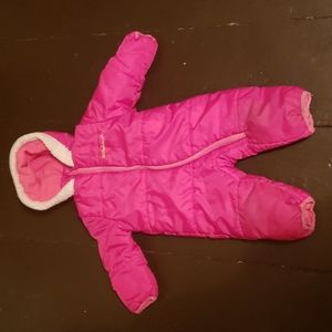 ❄️❄️ Hot pink snowsuit with hood- 9 to 12 months - Pink Platinum